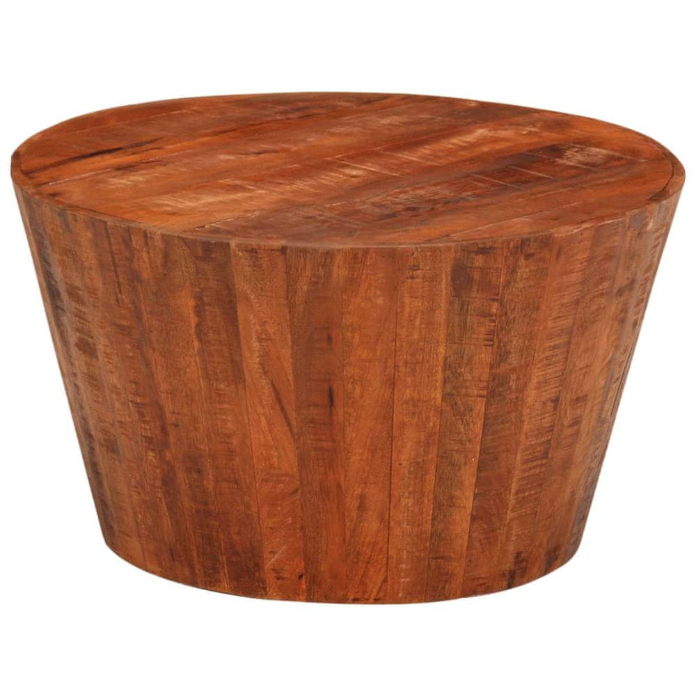 Petromila vidaXL Konferenčný stolík Ø52x30 cm masívne hrubé mangovníkové drevo